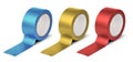 Colorful duct tape rolls isolated Royalty Free Stock Photo