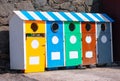 Colorful dumpsters Royalty Free Stock Photo