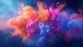 Colorful dust. An explosion of particles of bright colors. Colored background with lots of dust of different colors Royalty Free Stock Photo