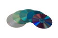 Colorful DVDs Royalty Free Stock Photo