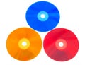 Colorful DVDs Royalty Free Stock Photo