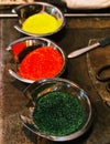 Colorful dye for glasswork