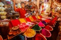 Colorful dyes for sale in India Royalty Free Stock Photo