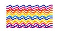 Colorful Dynamic Zigzag Pattern Vector, vector design Generative AI Royalty Free Stock Photo