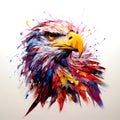 Colorful eagle head Royalty Free Stock Photo