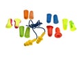 Colorful Ear Plugs Royalty Free Stock Photo