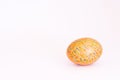 Colorful Easter egg, white background Royalty Free Stock Photo