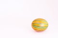 Colorful Easter egg, white background Royalty Free Stock Photo