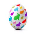 Single Colorful painted easter egg Royalty Free Stock Photo