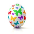 Single colorful painted easter egg Royalty Free Stock Photo
