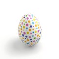 Colorful Easter Egg with Polka Dot Pattern Festive Spring Decoration Royalty Free Stock Photo