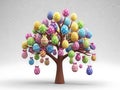 Colorful easter egg tree Royalty Free Stock Photo