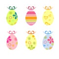 Colorful easter eggs Royalty Free Stock Photo