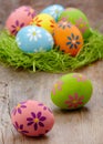 Colorful Easter eggs Royalty Free Stock Photo