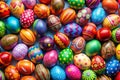 Colorful Easter eggs background Royalty Free Stock Photo