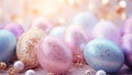 Colorful Easter eggs background Royalty Free Stock Photo