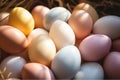 Colorful Easter eggs background Royalty Free Stock Photo