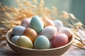 Colorful Easter eggs background Royalty Free Stock Photo