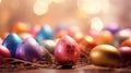 Colorful Easter eggs background Royalty Free Stock Photo