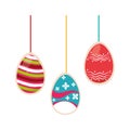 Colorful Easter eggs icon design Royalty Free Stock Photo