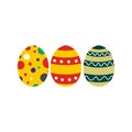 Colorful easter eggs icon Royalty Free Stock Photo