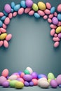 Colorful Easter Eggs Party Celebrations Background Royalty Free Stock Photo