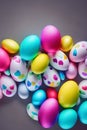 Colorful Easter Eggs Party Celebrations Background Royalty Free Stock Photo
