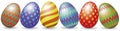 Easter eggs with shadow Royalty Free Stock Photo