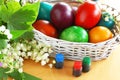 Colorful Easter eggs