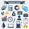 Colorful Economy icon set