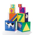 Colorful educational childrens building blocks