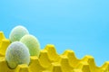 Colorful eggs decorate with Ice cream sprinkle powder for Easter day