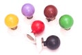 Colorful EKG electrodes Royalty Free Stock Photo