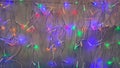 Colorful electric retro luminous garlands