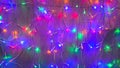 Colorful electric retro luminous garlands