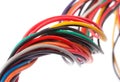 Colorful electrical cables Royalty Free Stock Photo