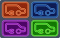 Colorful electrical vehicle set
