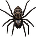 Colorful and elegant spider image. AI-Generated. Royalty Free Stock Photo