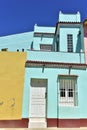 Colorful elements of traditional houses in the colonial town of Trinidad in Cuba. Royalty Free Stock Photo