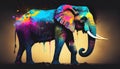 Colorful Elephant art