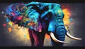 Colorful Elephant art