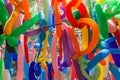 Colorful elongated balloons image