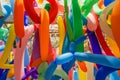 Colorful elongated balloons image