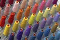 Colorful embroidery thread rolls for sewing machine Royalty Free Stock Photo