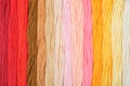 Colorful embroidery threads. Royalty Free Stock Photo