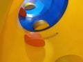 Colorful empty children indoor playground, toys playing arena Royalty Free Stock Photo