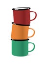 Colorful Enamel Coffee Mugs