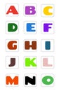 Colorful English alphabets blocks for children, Kids letter toys.