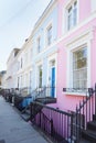 Colorful English houses facades in London Royalty Free Stock Photo