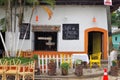 Colorful entrance on a restarurant rural town cantarranas honduras